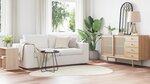 vidaXL Tapis 'HUARTE'Doux Lavable Crème À Poils Courts 140x200 cm