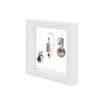 Cadre Nimbus Eco pour objets de collections. Couleur - Blanc