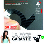 Numéro 4 - Numéro adhésif pour boîte aux lettres - Vinyle épais texturé  hauteur 50 mm. Métal Cuivré.