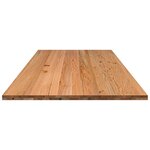 vidaXL Dessus de table marron clair bois chêne massif rectangulaire