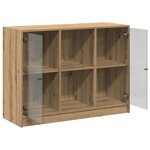 vidaXL Buffet chêne artisanal 102x37x75 5 cm bois d'ingénierie