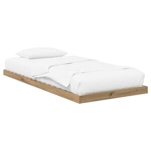 vidaXL Cadre de lit surélevé Chêne artisanal 71 5 x 190 cm