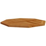 vidaXL Dessus de table 80x80x2 5 cm octogonal bois de teck massif