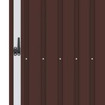 vidaXL Abri à bois de jardin Marron 245x98x159 cm Acier galvanisé