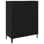 vidaXL Haut Armoire 2 Pièces Chêne noir Bois d'ingénierie