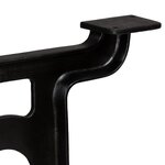 vidaXL Pied de table de salle à manger 2 Pièces Cadre en Y Fonte