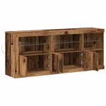 vidaXL Buffet LED Bois ancien 162 x 37 x 67 cm Bois d'ingénierie