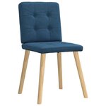 vidaXL Chaises à manger lot de 4 bleu tissu