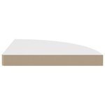 vidaXL Étagères d'angle flottantes 4 Pièces blanc 35x35x3 8 cm MDF