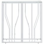 vidaXL Table console 70x30x70 cm acier inoxydable et verre