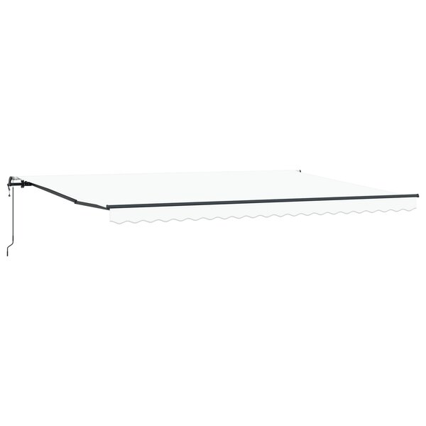 Auvent Rétractable Automatique vidaXL Blanc 500x350 cm