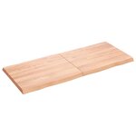 vidaXL Dessus de table bois massif traité bordure assortie