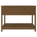 vidaXL Jardinière et étagère Marron miel 111 5x111 5x81 cm Bois de pin
