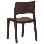 vidaXL Chaises de jardin lot de 2 Moka Polypropylène