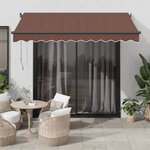 vidaXL Auvent rétractable automatique marron 350x250 cm