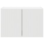 vidaXL Meuble TV mural Blanc 59 5 x 31 x 40 cm Bois d'ingénierie