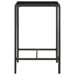 vidaXL Ensemble de bar de jardin 5 Pièces coussins Résine tressée Marron