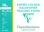 Pochette 20 Feuilles Calque supérieur 24x32 cm 70/75g CLAIREFONTAINE