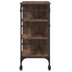 vidaXL Chariot de cuisine chêne marron bois d'ingénierie