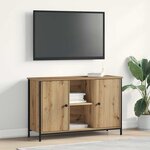 vidaXL Meuble TV chêne artisanal 101 x 35 x 65 cm Bois d'ingénierie