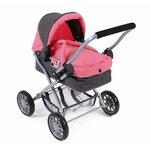 Bayer Chic 2000 555-41 - Mini landau à câlins SMARTY  anthracite-rose pour poupée