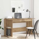 vidaXL Bureau chêne artisanal 140 x 50 x 75 cm Bois d'ingénierie