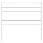 vidaXL Tête de lit métal blanc 100 cm