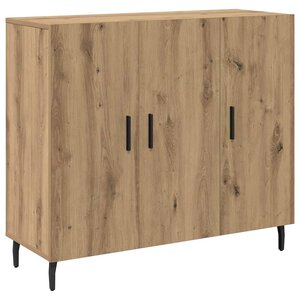 vidaXL Buffet Chêne artisanal 90 x 34 x 80 cm Bois d'ingénierie