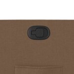 vidaXL Fauteuil inclinable Marron Tissu