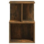 vidaXL Table de chevet Chêne fumé 35x35x55 cm Bois d'ingénierie