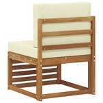 vidaXL Sofa de milieu extérieur Bois d'Acacia Massif Naturel