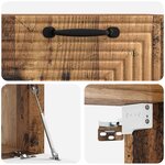 vidaXL Meuble TV mural Bois ancien 59 5 x 31 x 30 cm Bois d'ingénierie