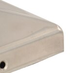 vidaXL Bouchons de poteau de clôture pyramidaux 6 Pièces Inox 71x71 mm