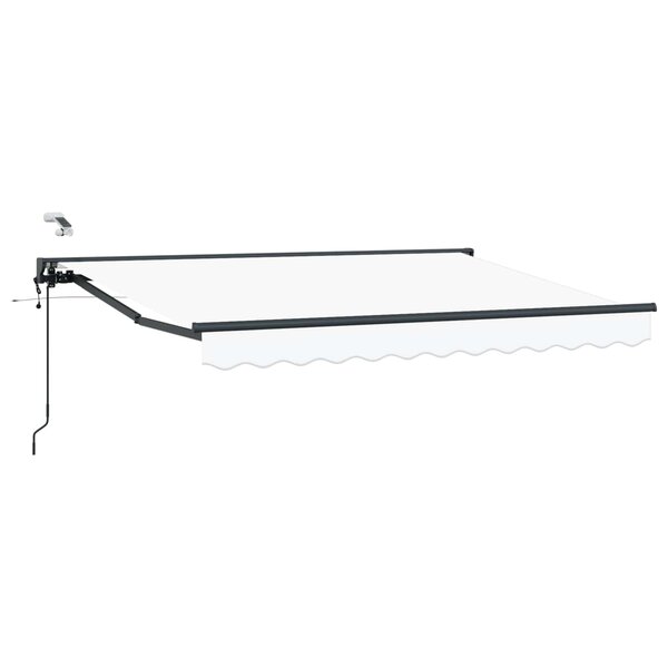 vidaXL Auvent rétractable électrique Blanc 3 x 2 5 m