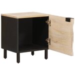 vidaXL Cabinet de chevet Blanc 40 x 33 x 46 cm Bois de mangue massif