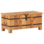 vidaXL Coffre 90x40x40 cm Bois d'acacia solide