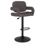 vidaXL Tabourets de bar lot de 2 taupe tissu
