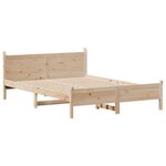 vidaXL Cadre de lit sans matelas 150x200 cm bois de pin massif