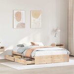 vidaXL Cadre de lit sans matelas 120x200 cm bois de pin massif