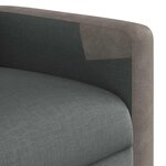 vidaXL Fauteuil inclinable Gris foncé Tissu
