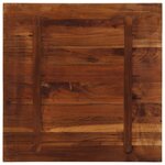 vidaXL Dessus de table 80x80x3 8 cm carré bois massif de récupération