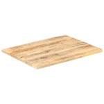 vidaXL Dessus de table Bois de manguier solide 25-27 mm 70x60 cm