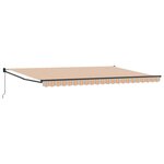 vidaXL Auvent Rétractable Multicolore 500 × 300 cm Tissu et Métal
