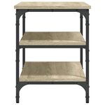 vidaXL Banc à chaussures chêne sonoma 70x38 5x49 cm bois d'ingénierie