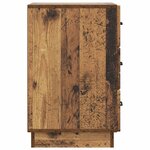 vidaXL Cabinet de chevet avec tiroir Bois ancien 43 x 41 x 63 5 cm