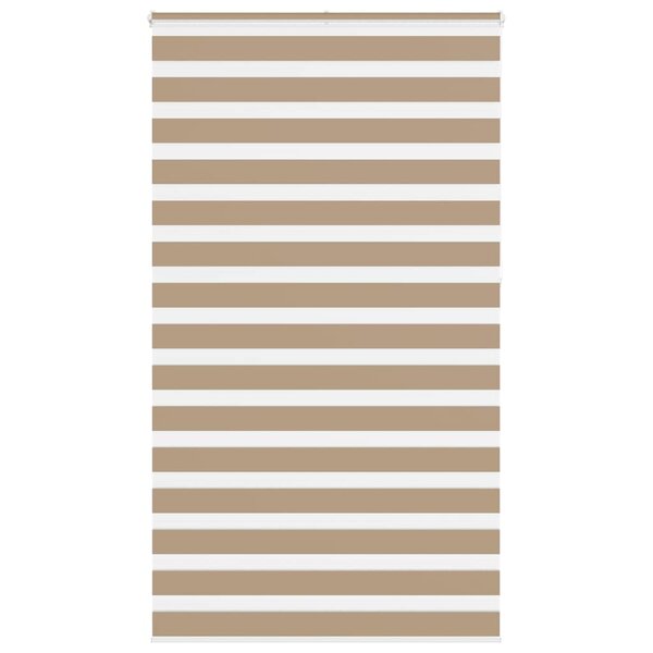 vidaXL Store zèbre marron sable largeur du tissu 115 9 cm polyester