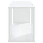 vidaXL Meuble TV Blanc 80x24x32 cm Bois d'ingénierie