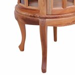 vidaXL Armoire de vitrine Naturel 50x50x76 cm Bois d'acajou massif