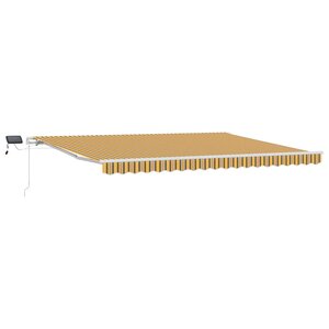 vidaXL Auvent Rétractable Multicolore 450 × 350 cm Tissu et acier