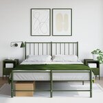 vidaXL Tables de chevet 2 Pièces vert olive 36x39x50 5 cm